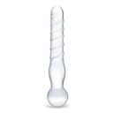 Glas 8 in. Joystick Clear Glass Dildo thumbnail 1