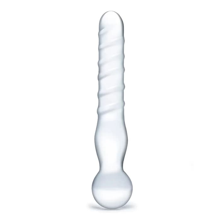 Glas 8 in. Joystick Clear Glass Dildo - image 1