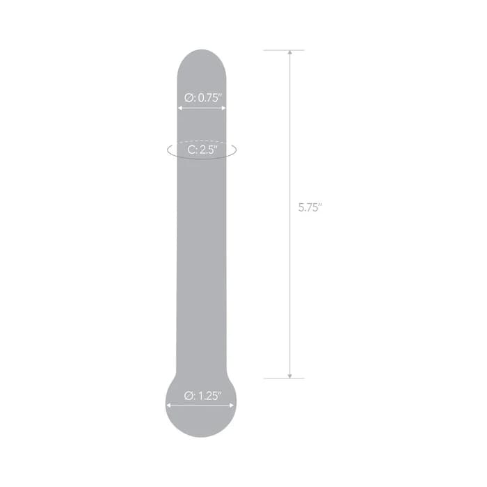 Glas 7 in. Straight Glass Dildo - image 4